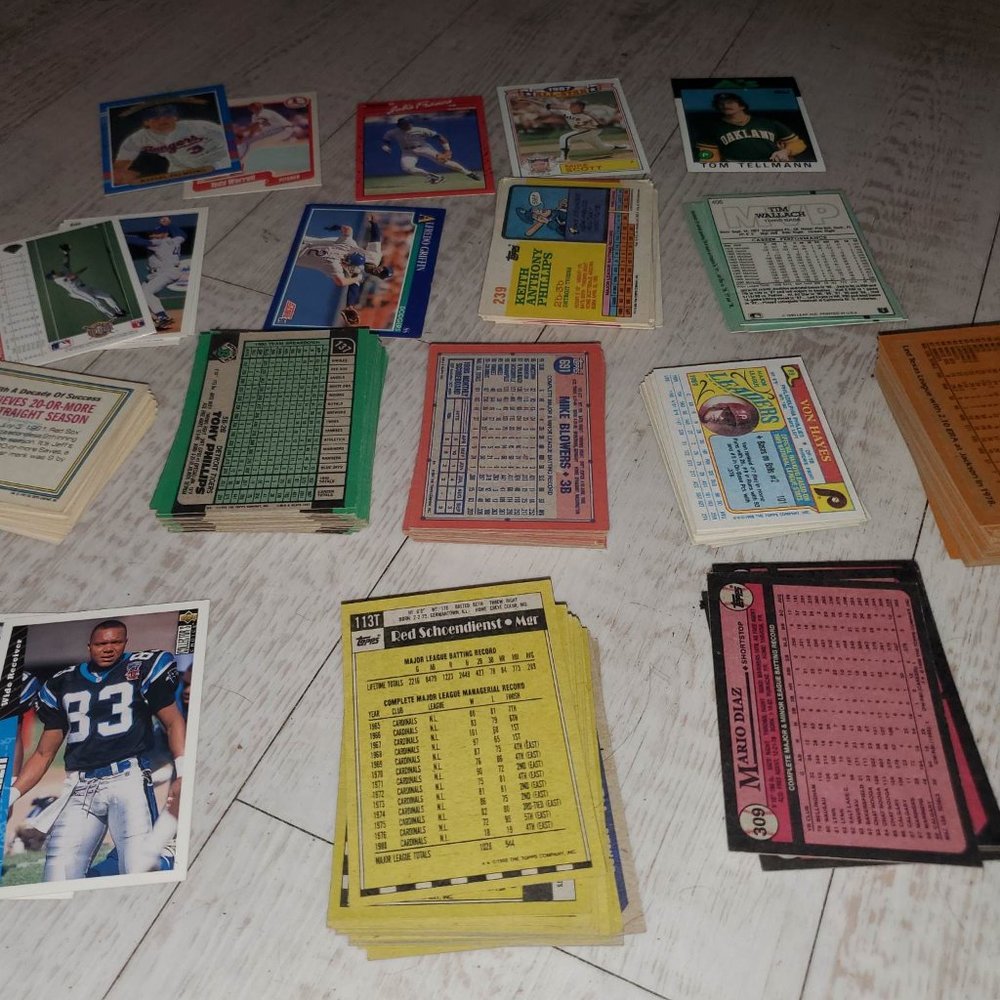 1985-1992 Baseball Cards lot + error cards
